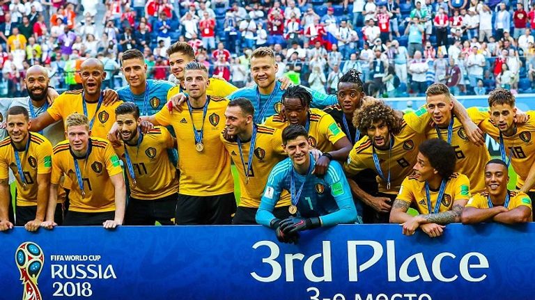 منتخب بلجيكا صاحب المركز الثالث في كأس العالم 2018 منتخب بلجيكا