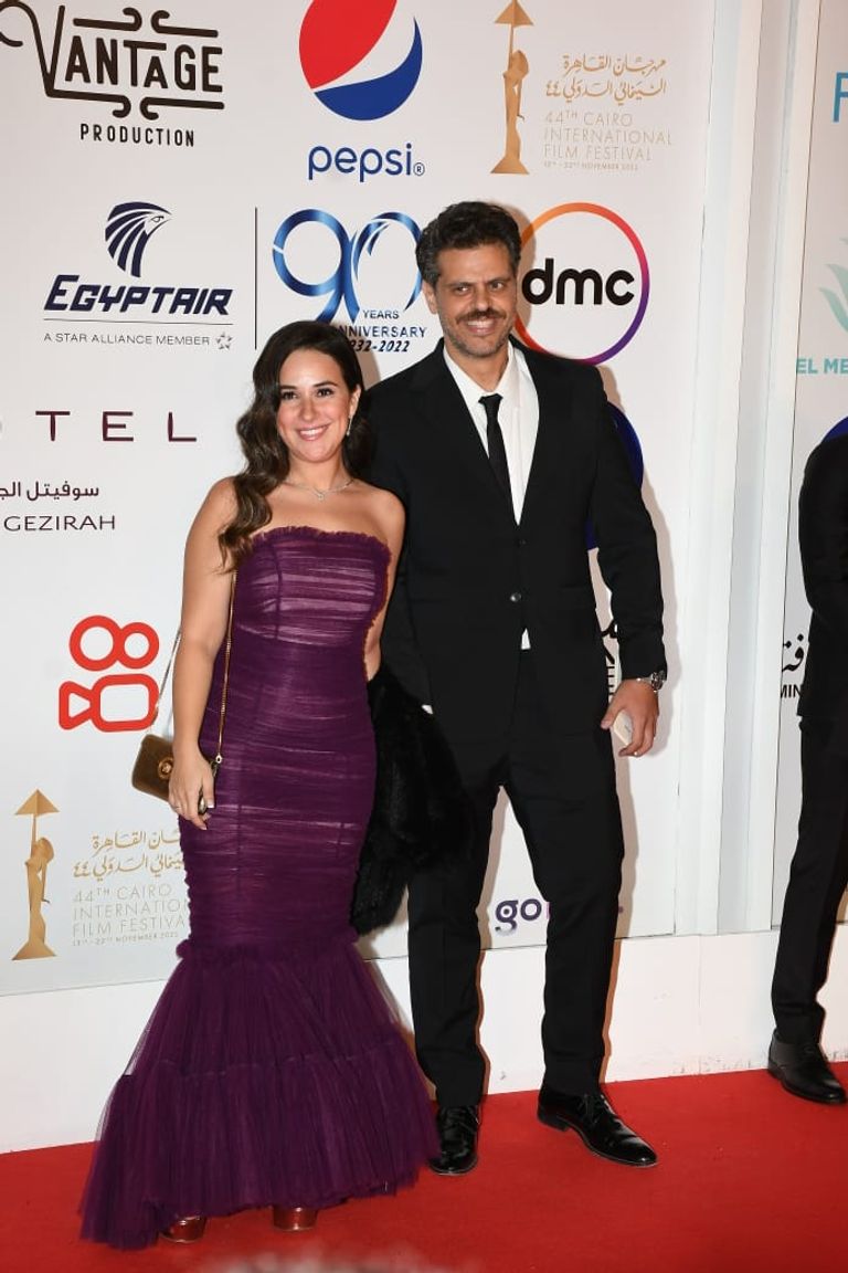 الفنانة شيري عادل وزوجها الفنان طارق صبري