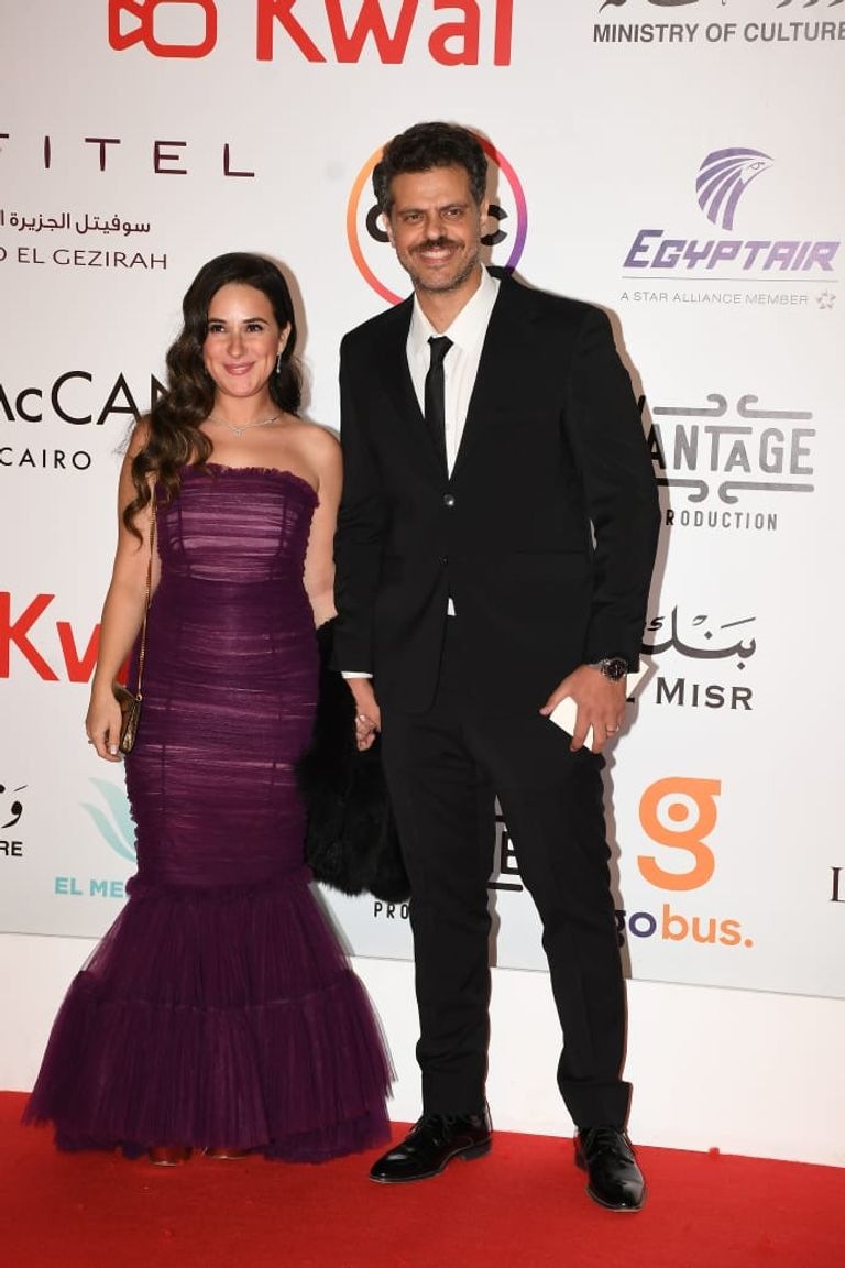 الفنانة شيري عادل وزوجها الفنان طارق صبري