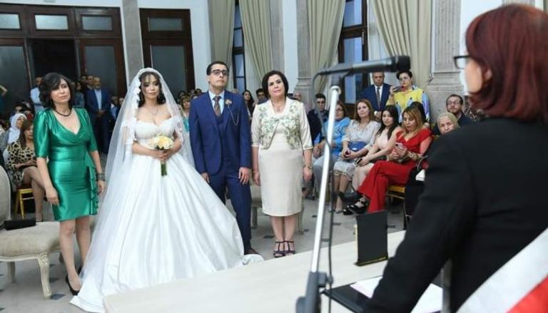 صورة من حفل الزفاف المثير للجدل