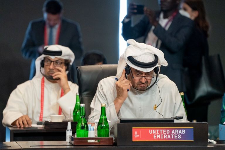 مشاركة الشيخ محمد بن زايد آل نهيان في قمة العشرين