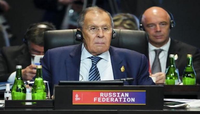 وزير الخارجية الروسي سيرجي لافروف في قمة العشرين