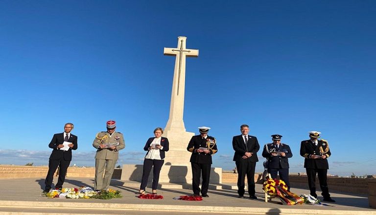 سفراء فرنسا وألمانيا وبريطانيا خلال تواجدهم بطبرق