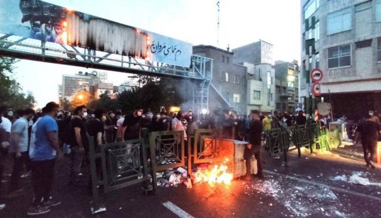 جانب من الاحتجاجات بإيران