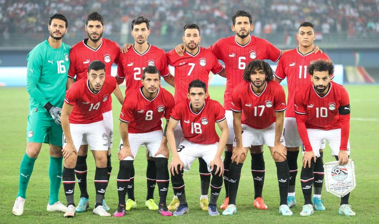 منتخب مصر من مباراة مصر وبلجيكا