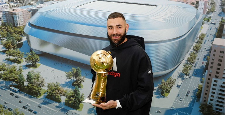 كريم بنزيما وجلوب سوكر كريم بنزيما والكرة الذهبية