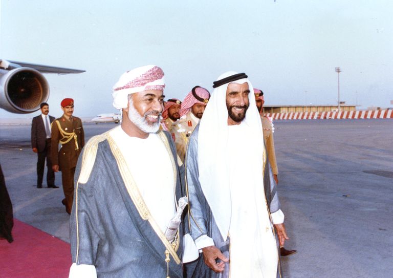 الشيخ محمد بن زايد آل نهيان وسلطان عمان- أرشيفية
