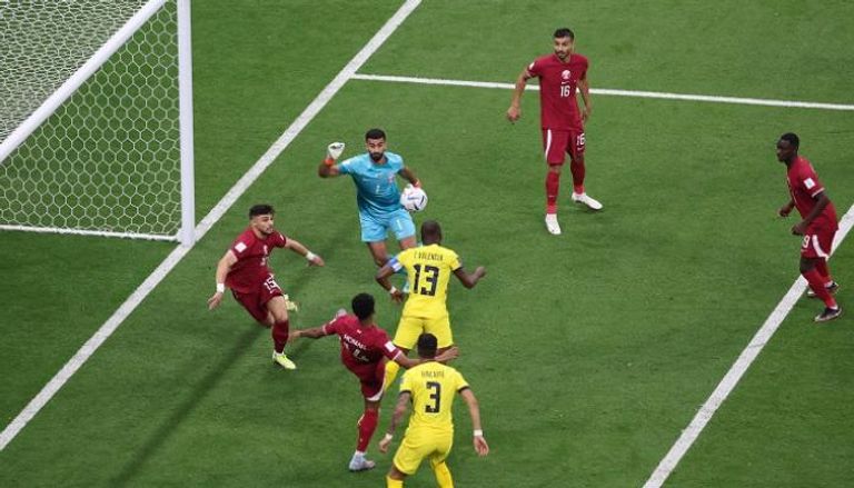 من مباراة قطر والإكوادور في افتتاح كأس العالم 2022
