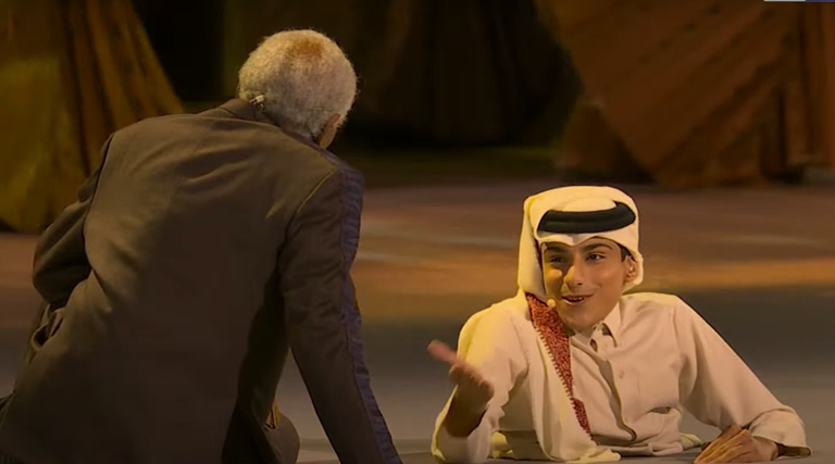 مورجان فريمان والشاب غانم المفتاح