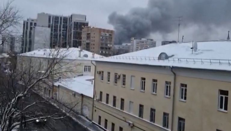 جانب من الحريق