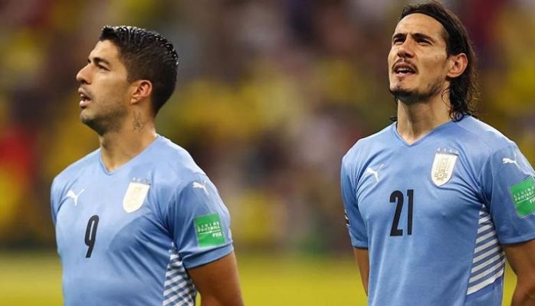 كافاني وسواريز يقودان منتخب أوروجواي في كأس العالم