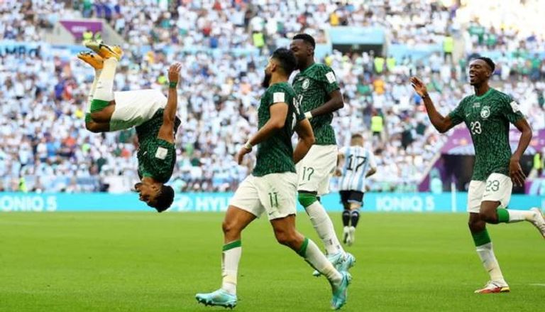 من مباراة السعودية والأرجنتين في كأس العالم 2022