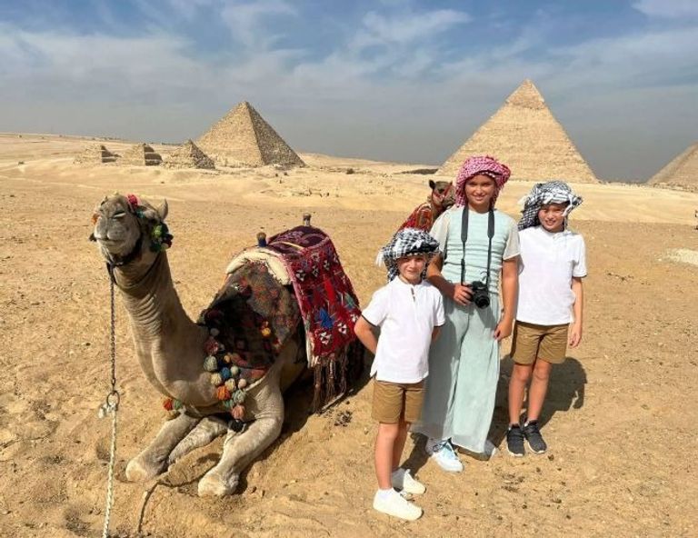 إيفانكا ترامب تستمتع بجمال الحضارة المصرية