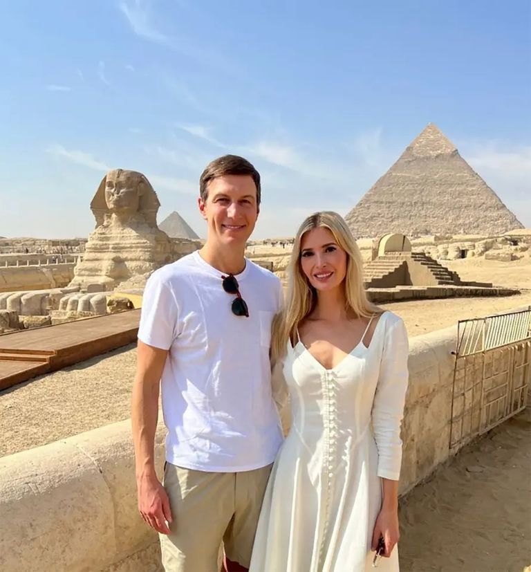 إيفانكا ترامب تستمتع بجمال الحضارة المصرية