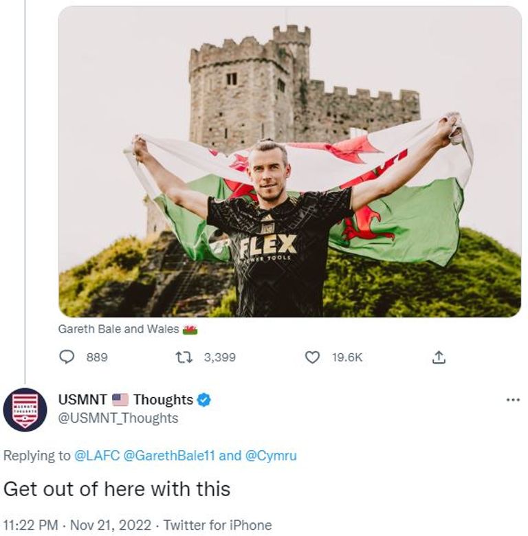 الجماهير على تويتر جاريث بيل قائد منتخب ويلز