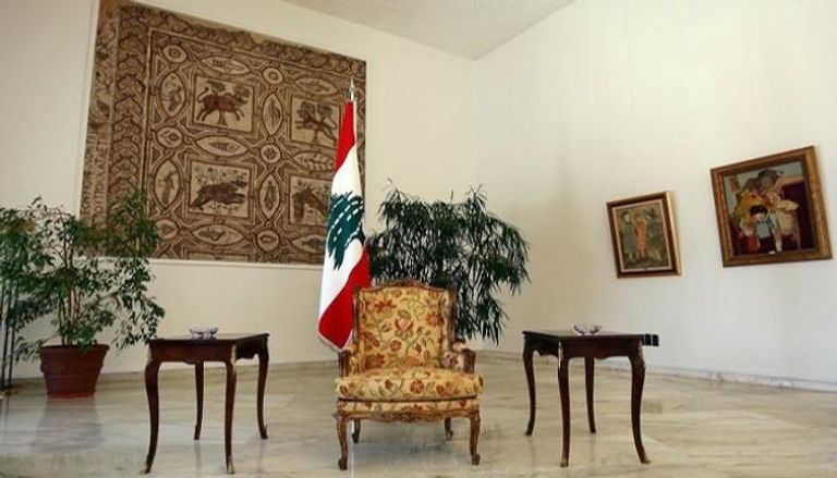 مقعد رئيس لبنان خالي في قصر بعبدا 