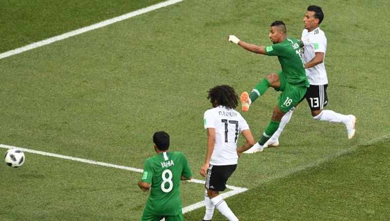 سالم الدوسري نجم المنتخب السعودي