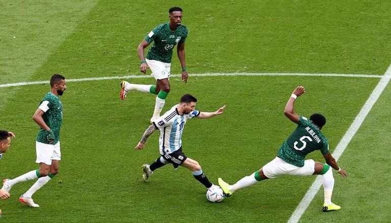 المنتخب السعودي ضد الأرجنتين