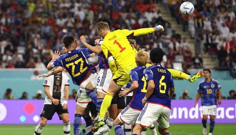 من مباراة ألمانيا ضد اليابان في كأس العالم 2022