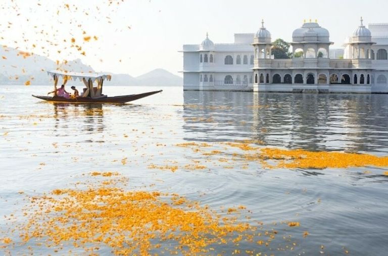 The Taj Lake Palace Hotel is one of the best hotels in Rajasthan