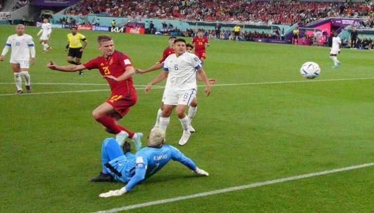 مباراة إسبانيا وكوستاريكا في كأس العالم 2022