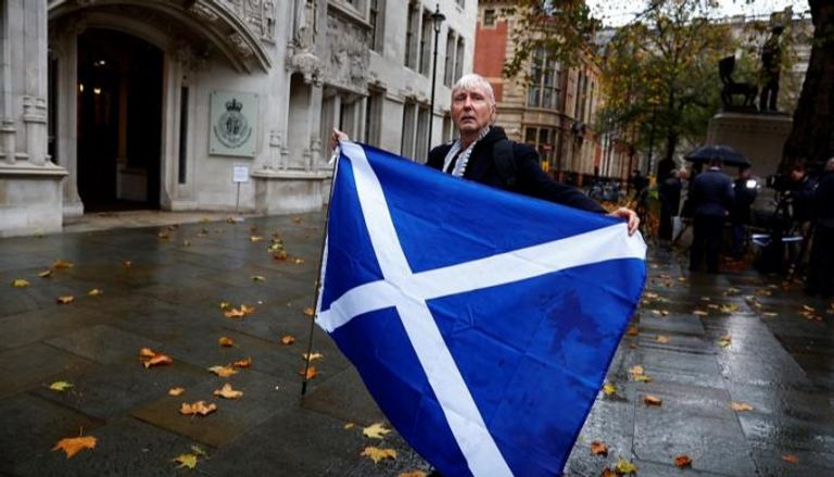 ناشط مؤيد لاستقلال اسكتلندا- رويترز