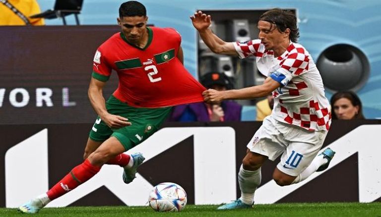 منتخب المغرب ضد كرواتيا في كأس العالم 2022