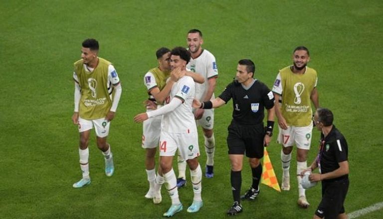 منتخب المغرب ضد بلجيكا في كأس العالم 2022