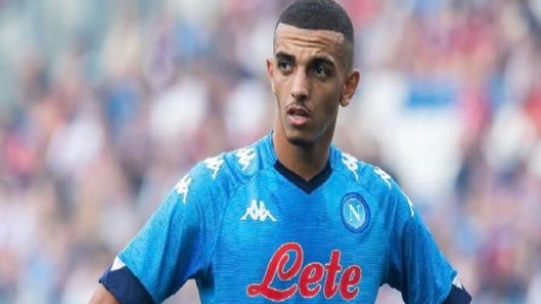 كريم زدادكة لاعب نابولي حسام عوار لاعب ليون الفرنسي