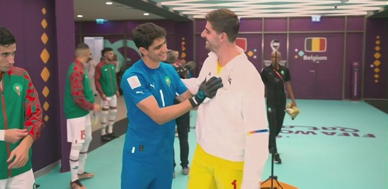 ياسين بونو وتيبو كورتوا ياسين بونو حارس مرمى منتخب المغرب