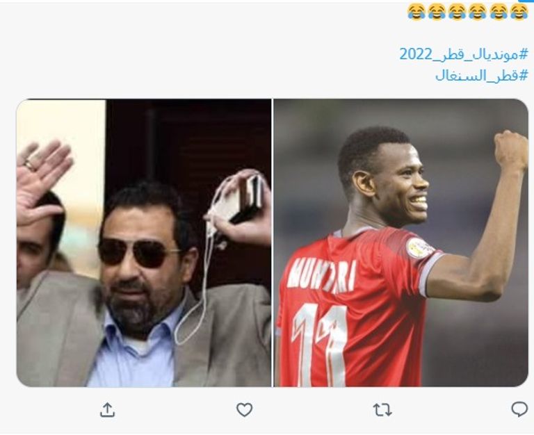 محمد مونتاري من مباراة قطر والسنغال