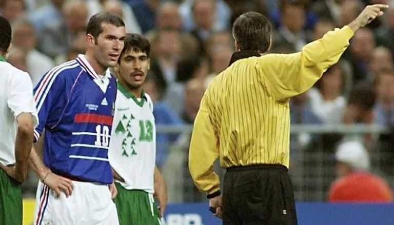 من مباراة فرنسا والسعودية في كأس العالم 1998