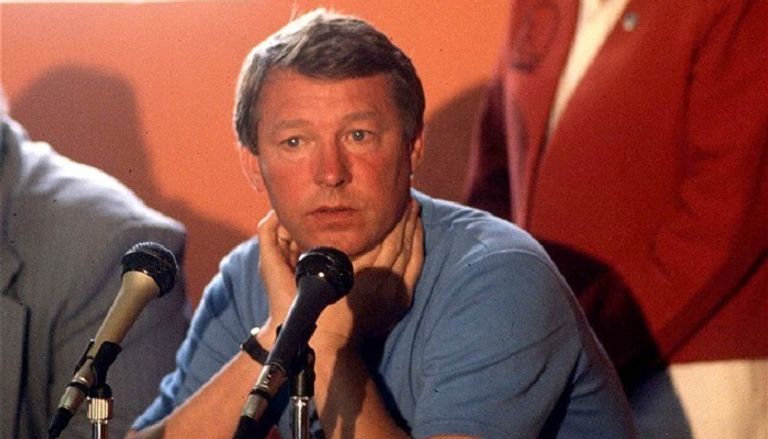 أليكس فيرجسون مع منتخب اسكتلندا أليكس فيرجسون مع جوك شتاين