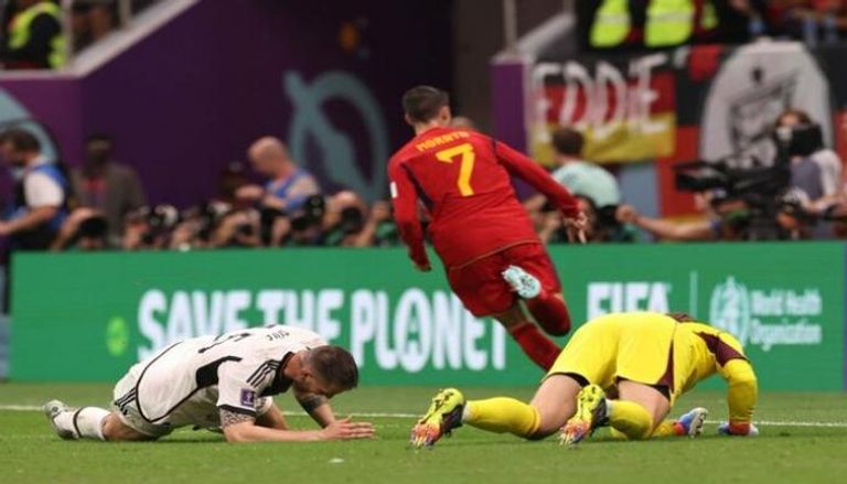 من مباراة إسبانيا وألمانيا في كأس العالم 2022