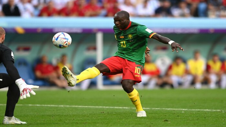 فينسنت أبوبكر مهاجم منتخب الكاميرون منتخب المغرب