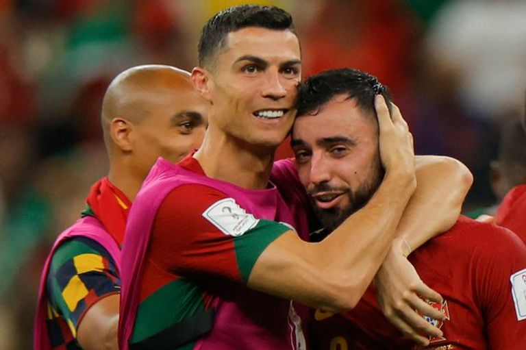 كريستيانو رونالدو وبرونو فيرنانديز في كأس العالم 2022