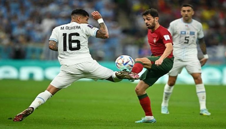 من مباراة البرتغال وأوروجواي في كأس العالم 2022