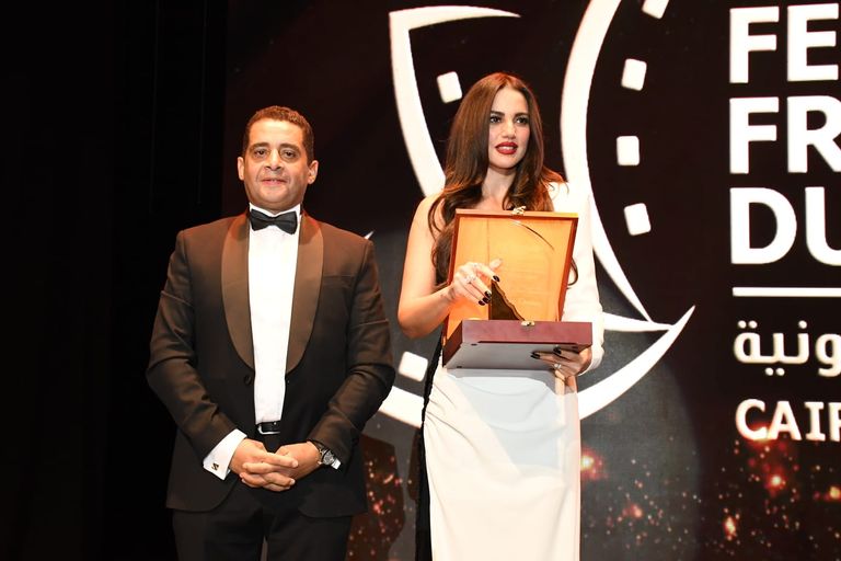 درة لحظة تكريمها