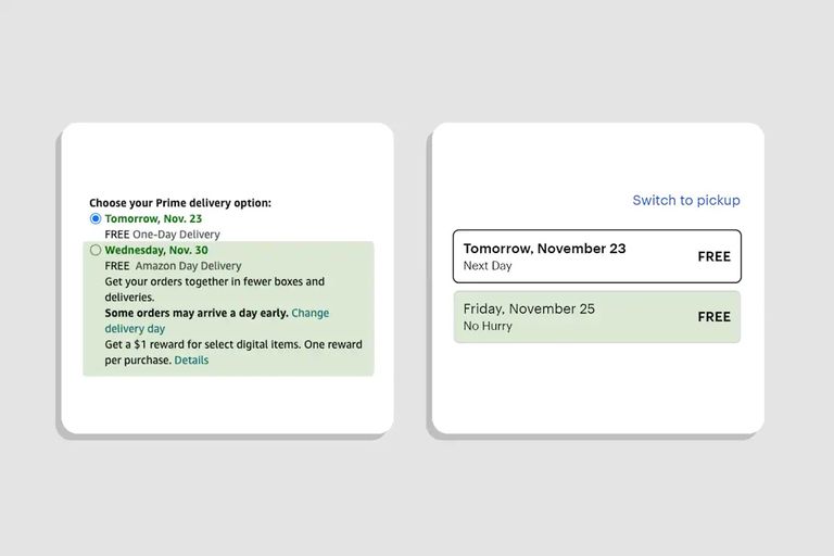 خدمة توصيل أمازون تتيح عدد أقل من الصناديق التسوق