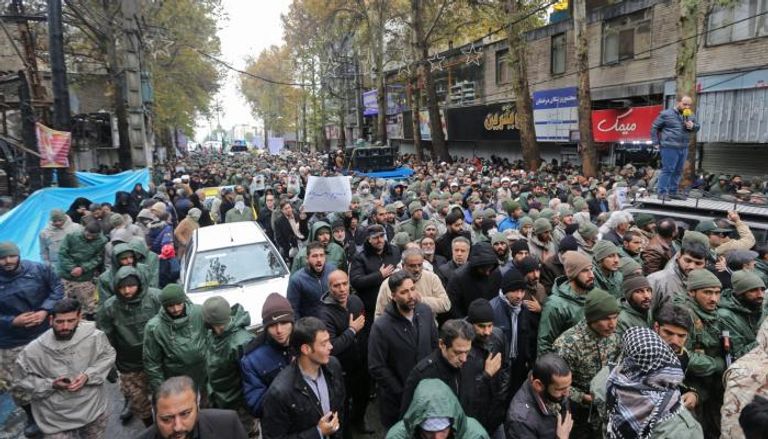 جانب من احتجاجات إيران 