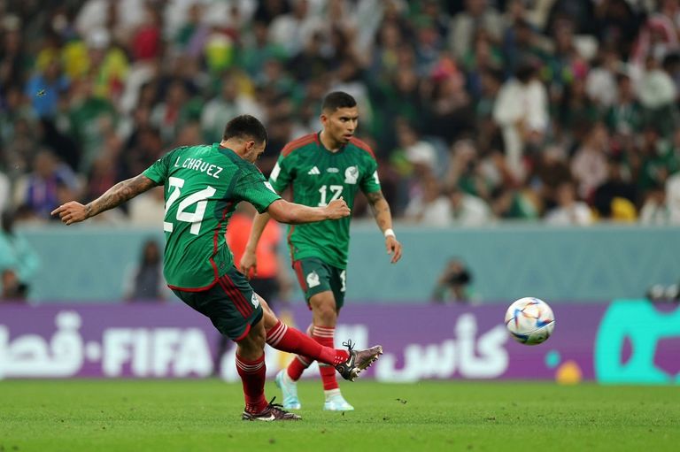 من مباراة السعودية والمكسيك في كأس العالم 2022
