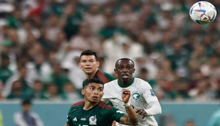 من مباراة السعودية والمكسيك في كأس العالم 2022