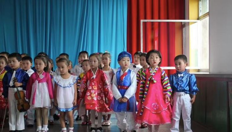 روضة أطفال في كوريا الشمالية