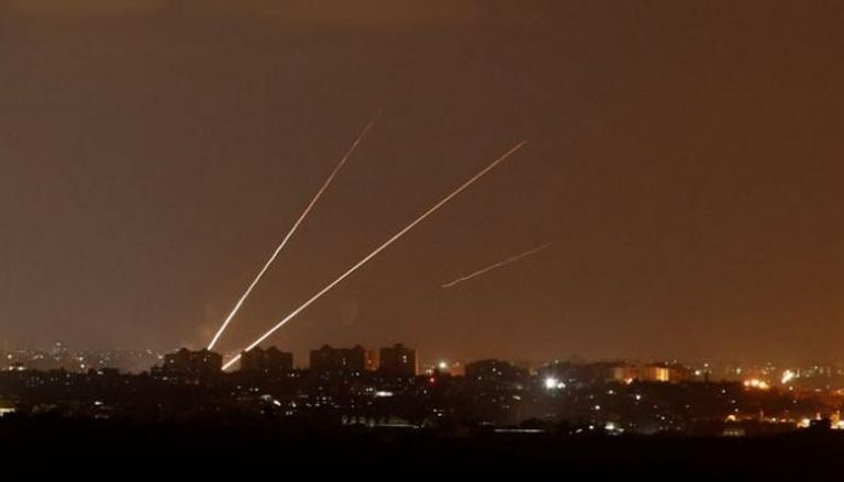 رشقات صاروخية من قطاع غزة باتجاه إسرائيل- أرشيفية