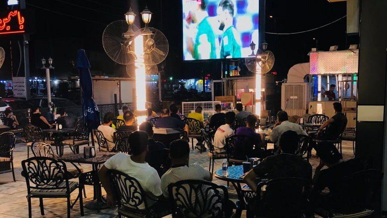 مقهى في العراق كأس العالم