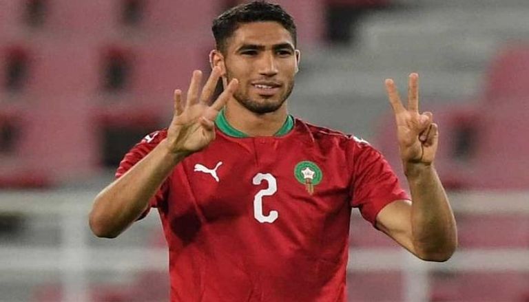 حكيمي وليد الركراكي - مدرب منتخب المغرب