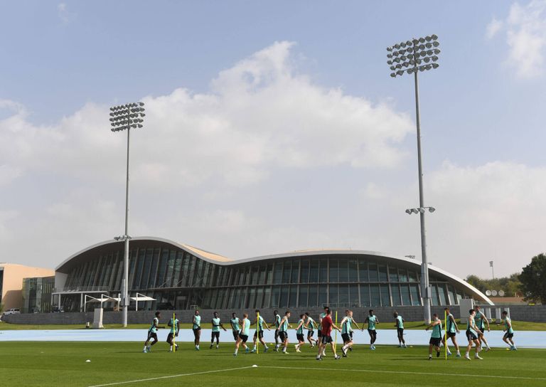 تدريبات أرسنال في معسكر الإمارات تدريبات ليستر سيتي في معسكر الإمارات