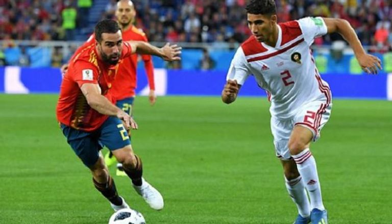 المغرب وإسبانيا في كأس العالم 2018 