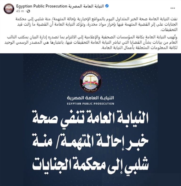 الفنانة منة شلبي