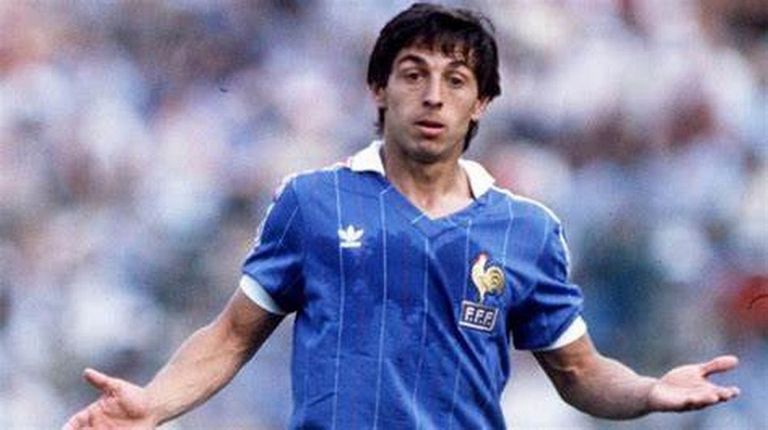 آلان جيريس بقميص منتخب فرنسا في كأس العالم